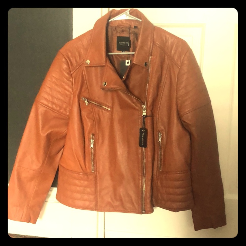 Barney’s Originals real leather jacket